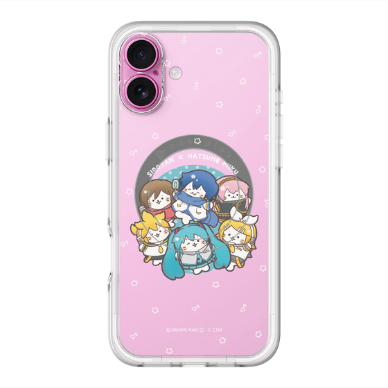 スリムプロテクションプレミアムケース with MagSafe［ しろたん×初音ミク - 全員集合 - しろたん変身 ］