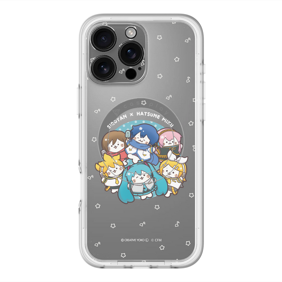 スリムプロテクションプレミアムケース with MagSafe［ しろたん×初音ミク - 全員集合 - しろたん変身 ］