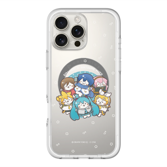 スリムプロテクションプレミアムケース with MagSafe［ しろたん×初音ミク - 全員集合 - しろたん変身 ］