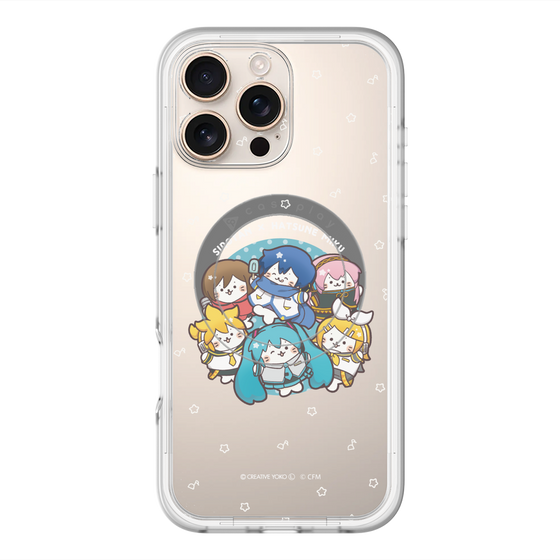 スリムプロテクションプレミアムケース with MagSafe［ しろたん×初音ミク - 全員集合 - しろたん変身 ］
