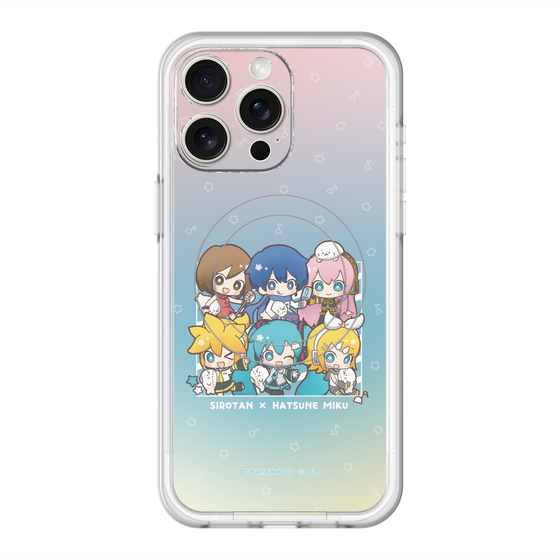 スリムプロテクションプレミアムケース with MagSafe［ しろたん×初音ミク - 全員集合 - しろたんと一緒 ］