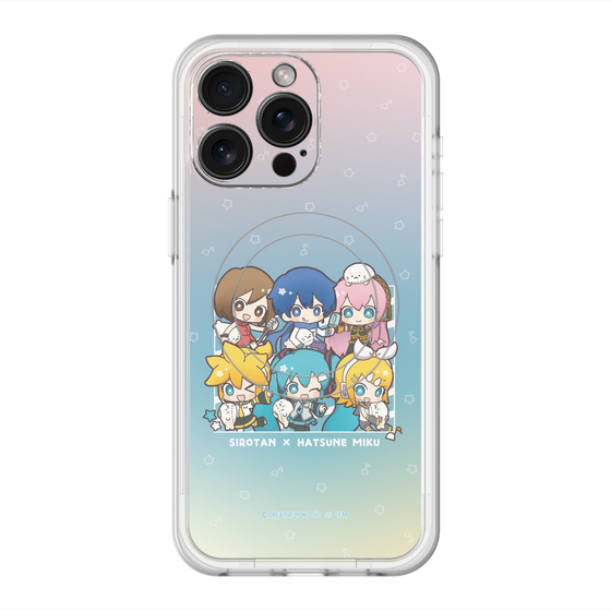 スリムプロテクションプレミアムケース with MagSafe［ しろたん×初音ミク - 全員集合 - しろたんと一緒 ］