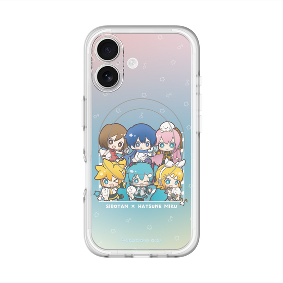 スリムプロテクションプレミアムケース with MagSafe［ しろたん×初音ミク - 全員集合 - しろたんと一緒 ］