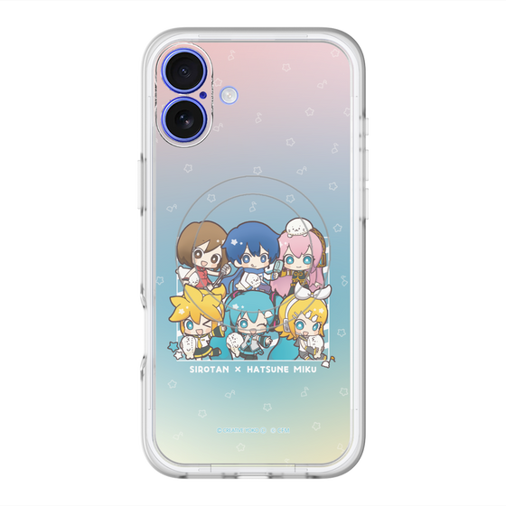スリムプロテクションプレミアムケース with MagSafe［ しろたん×初音ミク - 全員集合 - しろたんと一緒 ］