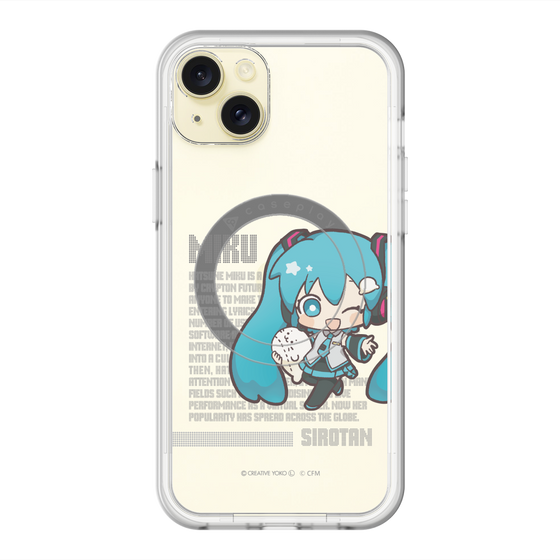 スリムプロテクションプレミアムケース with MagSafe［ しろたん×初音ミク - 初音ミク - デジタルコード ］