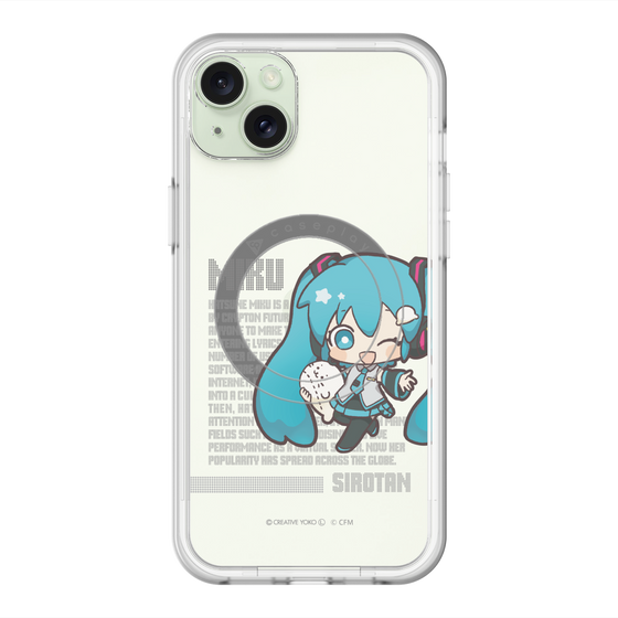 スリムプロテクションプレミアムケース with MagSafe［ しろたん×初音ミク - 初音ミク - デジタルコード ］