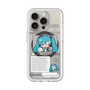 スリムプロテクションプレミアムケース with MagSafe［ しろたん×初音ミク - 初音ミク - インフォグラフィック ］