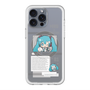 スリムプロテクションプレミアムケース with MagSafe［ しろたん×初音ミク - 初音ミク - インフォグラフィック ］