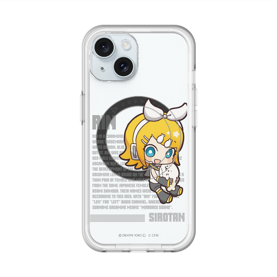 スリムプロテクションプレミアムケース with MagSafe［ しろたん×初音ミク - 鏡音リン - デジタルコード ］