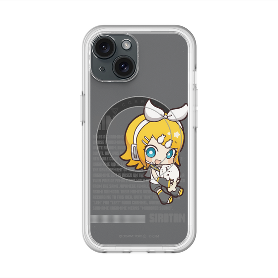 スリムプロテクションプレミアムケース with MagSafe［ しろたん×初音ミク - 鏡音リン - デジタルコード ］