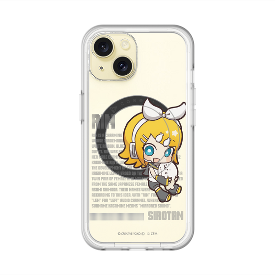 スリムプロテクションプレミアムケース with MagSafe［ しろたん×初音ミク - 鏡音リン - デジタルコード ］