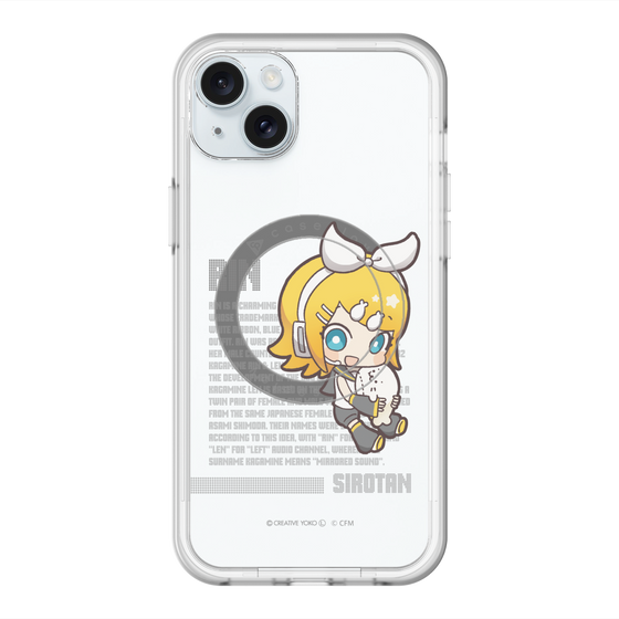 スリムプロテクションプレミアムケース with MagSafe［ しろたん×初音ミク - 鏡音リン - デジタルコード ］