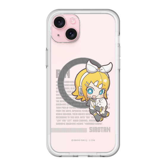 スリムプロテクションプレミアムケース with MagSafe［ しろたん×初音ミク - 鏡音リン - デジタルコード ］