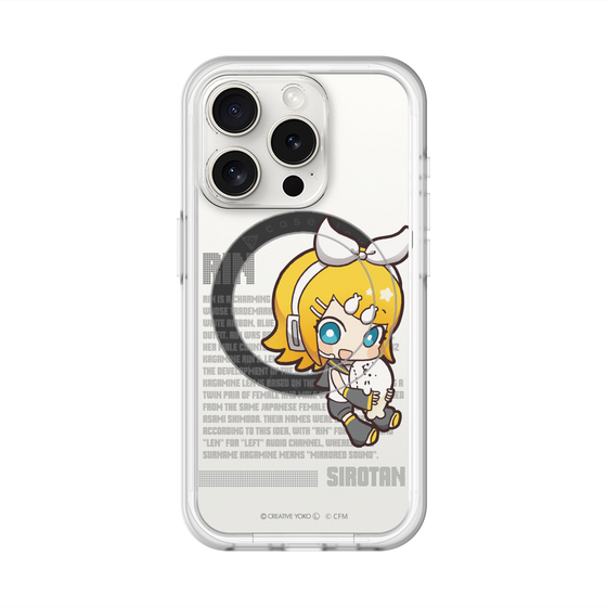 スリムプロテクションプレミアムケース with MagSafe［ しろたん×初音ミク - 鏡音リン - デジタルコード ］