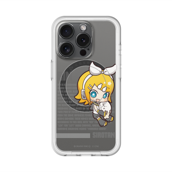 スリムプロテクションプレミアムケース with MagSafe［ しろたん×初音ミク - 鏡音リン - デジタルコード ］