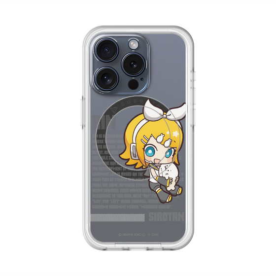 スリムプロテクションプレミアムケース with MagSafe［ しろたん×初音ミク - 鏡音リン - デジタルコード ］