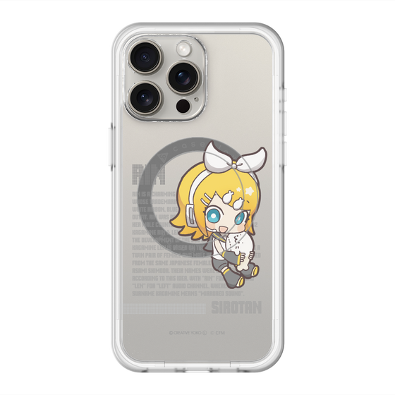 スリムプロテクションプレミアムケース with MagSafe［ しろたん×初音ミク - 鏡音リン - デジタルコード ］