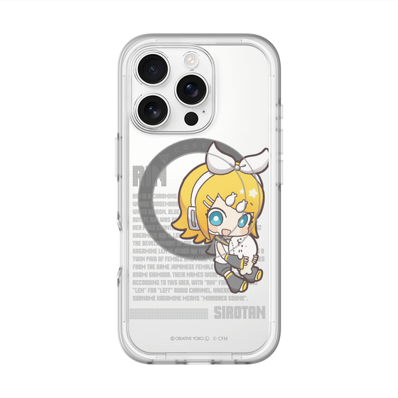 スリムプロテクションプレミアムケース with MagSafe［ しろたん×初音ミク - 鏡音リン - デジタルコード ］