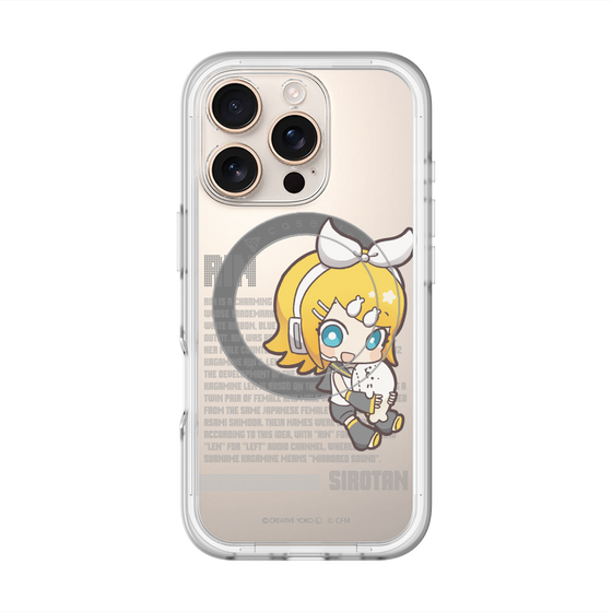 スリムプロテクションプレミアムケース with MagSafe［ しろたん×初音ミク - 鏡音リン - デジタルコード ］