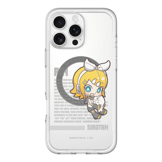 スリムプロテクションプレミアムケース with MagSafe［ しろたん×初音ミク - 鏡音リン - デジタルコード ］