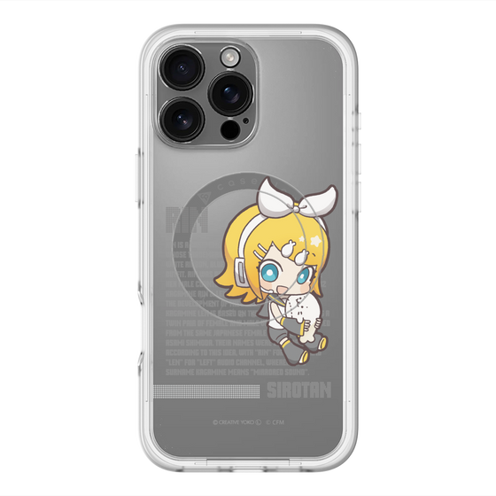 スリムプロテクションプレミアムケース with MagSafe［ しろたん×初音ミク - 鏡音リン - デジタルコード ］