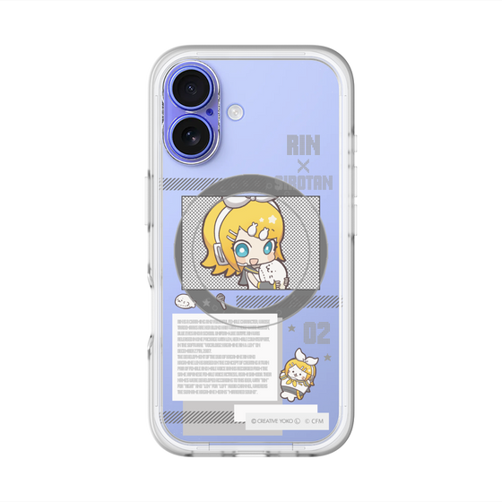 スリムプロテクションプレミアムケース with MagSafe［ しろたん×初音ミク - 鏡音リン - インフォグラフィック ］