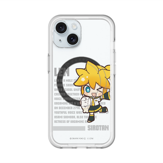 スリムプロテクションプレミアムケース with MagSafe［ しろたん×初音ミク - 鏡音レン - デジタルコード ］