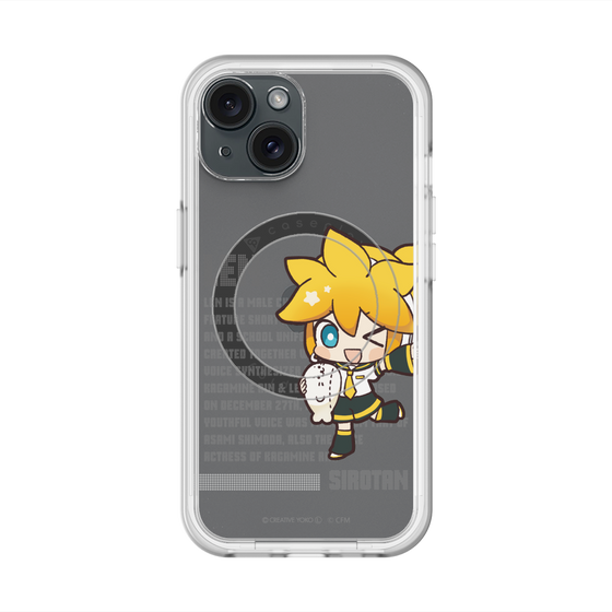 スリムプロテクションプレミアムケース with MagSafe［ しろたん×初音ミク - 鏡音レン - デジタルコード ］