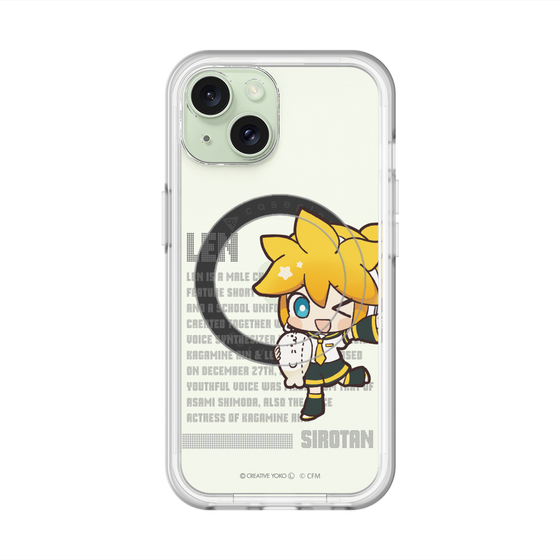 スリムプロテクションプレミアムケース with MagSafe［ しろたん×初音ミク - 鏡音レン - デジタルコード ］