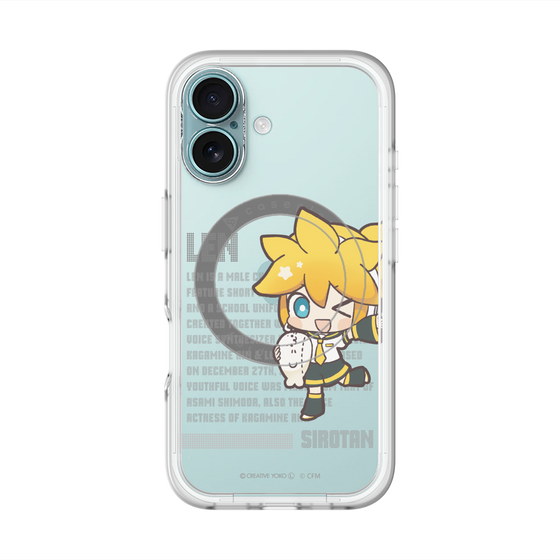 スリムプロテクションプレミアムケース with MagSafe［ しろたん×初音ミク - 鏡音レン - デジタルコード ］