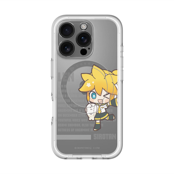 スリムプロテクションプレミアムケース with MagSafe［ しろたん×初音ミク - 鏡音レン - デジタルコード ］