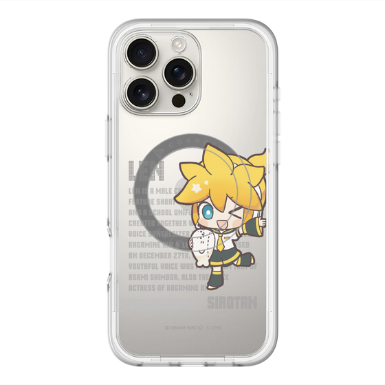 スリムプロテクションプレミアムケース with MagSafe［ しろたん×初音ミク - 鏡音レン - デジタルコード ］