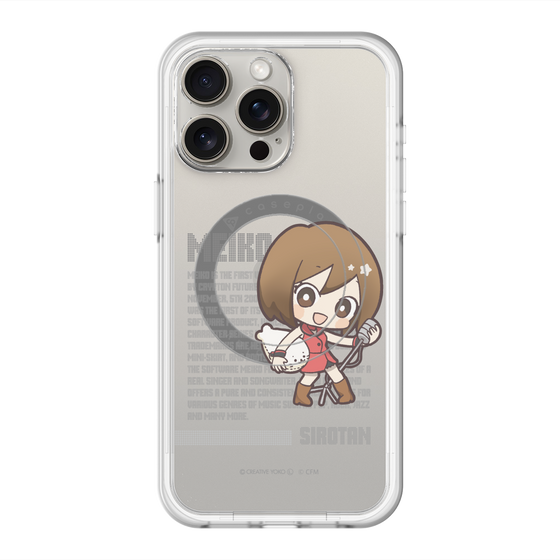 スリムプロテクションプレミアムケース with MagSafe［ しろたん×初音ミク - MEIKO - デジタルコード ］