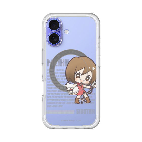 スリムプロテクションプレミアムケース with MagSafe［ しろたん×初音ミク - MEIKO - デジタルコード ］
