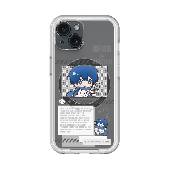 スリムプロテクションプレミアムケース with MagSafe［ しろたん×初音ミク - KAITO - インフォグラフィック ］