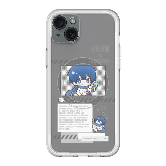 スリムプロテクションプレミアムケース with MagSafe［ しろたん×初音ミク - KAITO - インフォグラフィック ］