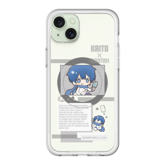 スリムプロテクションプレミアムケース with MagSafe［ しろたん×初音ミク - KAITO - インフォグラフィック ］