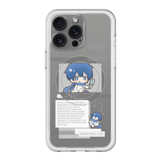 スリムプロテクションプレミアムケース with MagSafe［ しろたん×初音ミク - KAITO - インフォグラフィック ］