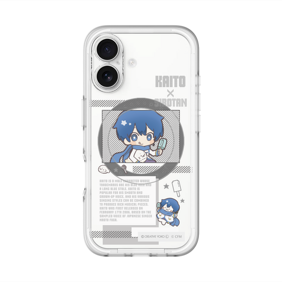 スリムプロテクションプレミアムケース with MagSafe［ しろたん×初音ミク - KAITO - インフォグラフィック ］