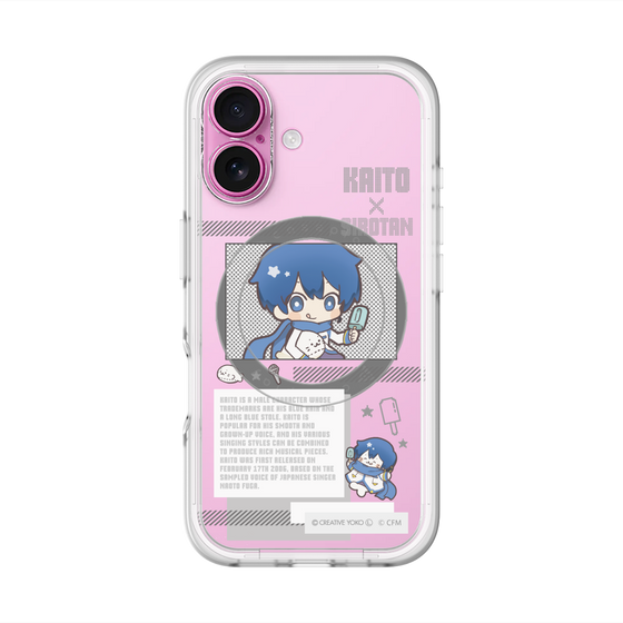 スリムプロテクションプレミアムケース with MagSafe［ しろたん×初音ミク - KAITO - インフォグラフィック ］