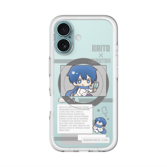 スリムプロテクションプレミアムケース with MagSafe［ しろたん×初音ミク - KAITO - インフォグラフィック ］