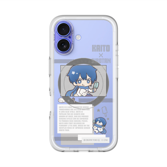 スリムプロテクションプレミアムケース with MagSafe［ しろたん×初音ミク - KAITO - インフォグラフィック ］