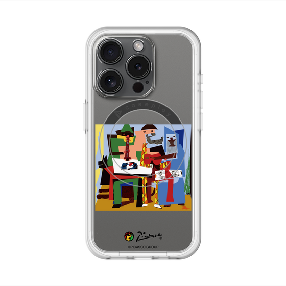 スリムプロテクションプレミアムケース with MagSafe［ PICASSO - Three Musicians ］