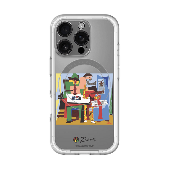スリムプロテクションプレミアムケース with MagSafe［ PICASSO - Three Musicians ］