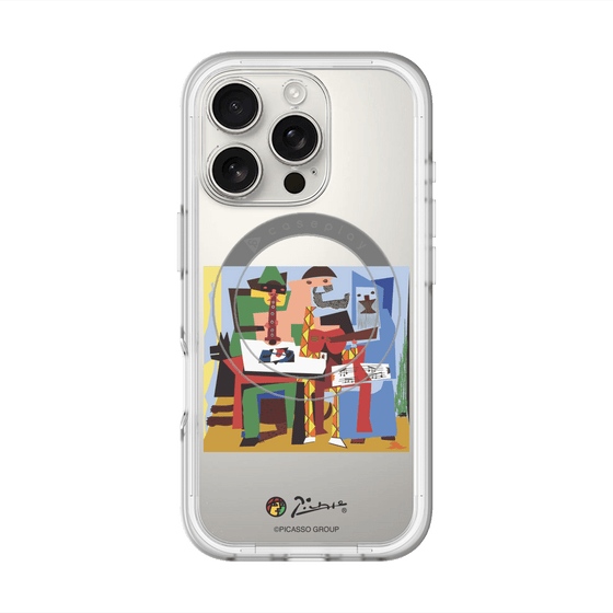 スリムプロテクションプレミアムケース with MagSafe［ PICASSO - Three Musicians ］