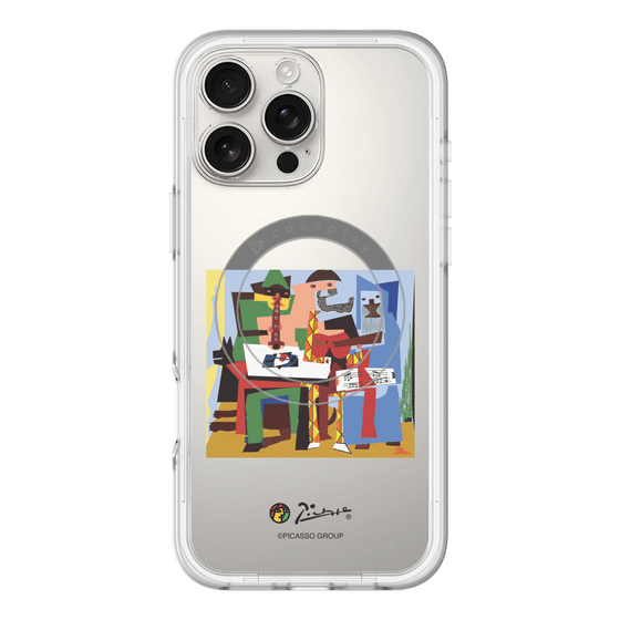 スリムプロテクションプレミアムケース with MagSafe［ PICASSO - Three Musicians ］