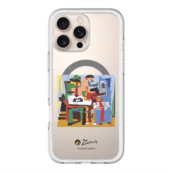 スリムプロテクションプレミアムケース with MagSafe［ PICASSO - Three Musicians ］