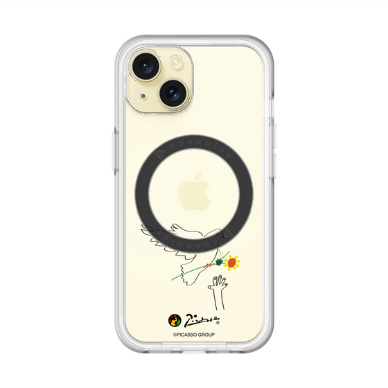 スリムプロテクションプレミアムケース with MagSafe［ PICASSO - Dove of Peace ］