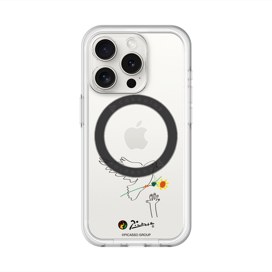 スリムプロテクションプレミアムケース with MagSafe［ PICASSO - Dove of Peace ］