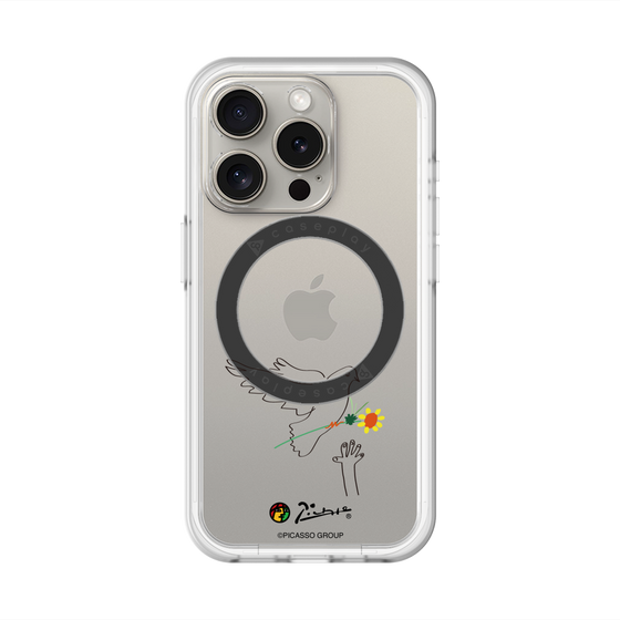 スリムプロテクションプレミアムケース with MagSafe［ PICASSO - Dove of Peace ］